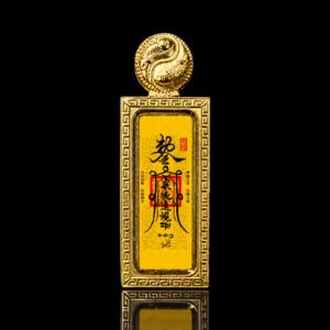 hand drawn talismans, wealth thangka